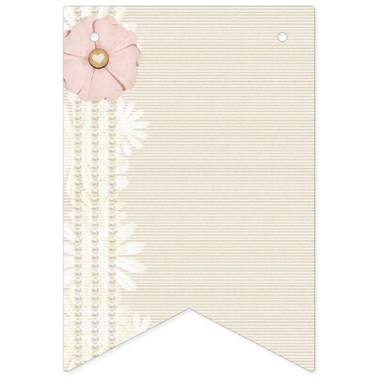 Scrapbook Paper beige Vlaggetjes (Tweede vlag)