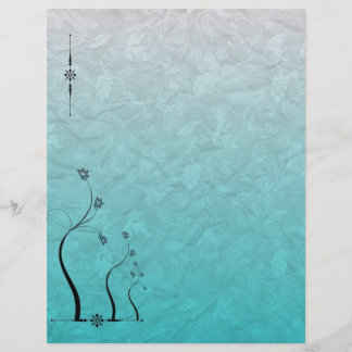 Scrapbook Paper Blauwgroen Grapevine Floral