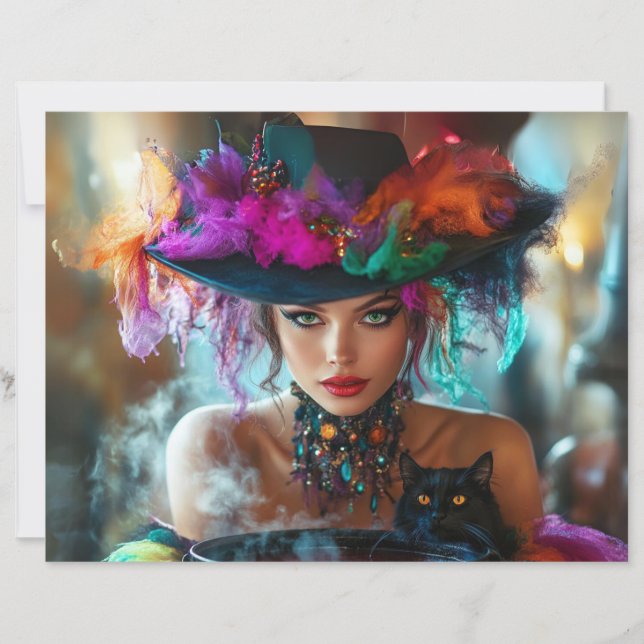 Scrapbook Paper Whimsical Magical Good Witch (Voorkant)