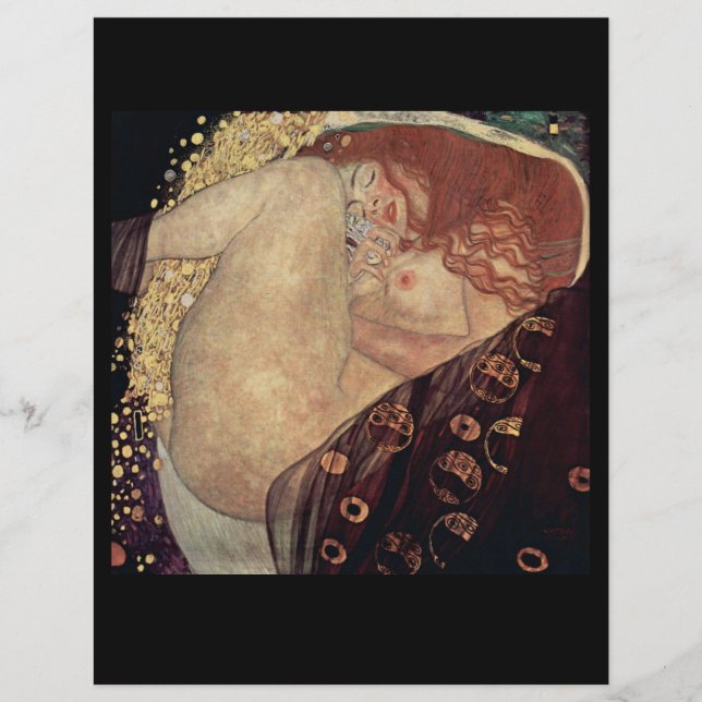 SCRAPBOOK PAPIER : GUSTAV KLIMT : DANAE (Voorkant)