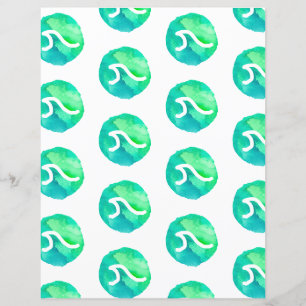 scrapbook-papier voor groengolfpatronen