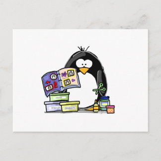 Scrapbook Penguin Briefkaart