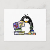 Scrapbook Penguin Briefkaart (Voorkant)