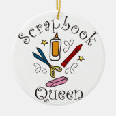 Scrapbook Queen Keramisch Ornament (Voorkant)