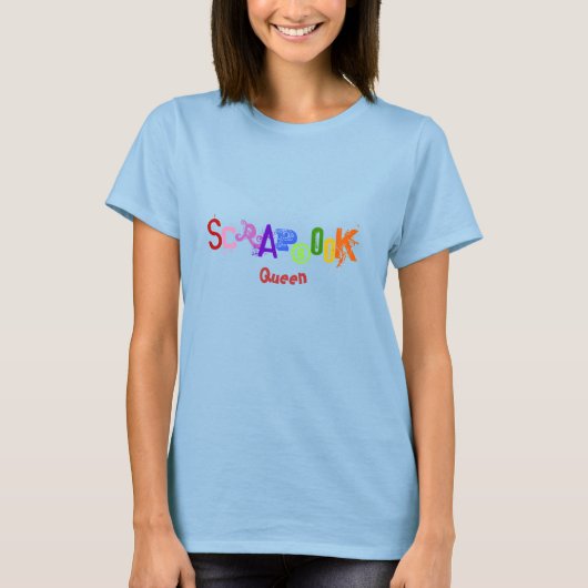 Scrapbook Queen t shirt (Voorkant)