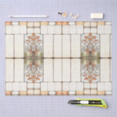 Scrapbook Schrijven spot raster met bloemen Tissuepapier (Craft)