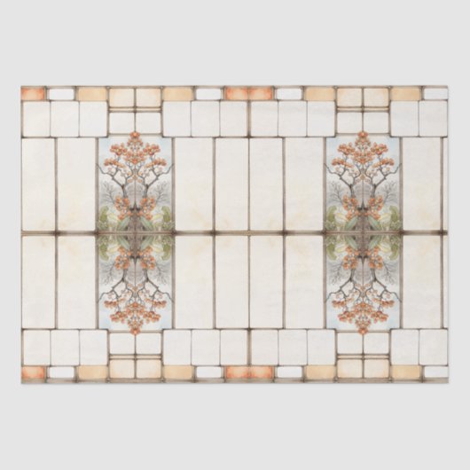 Scrapbook Schrijven spot raster met bloemen Tissuepapier (Voorkant)