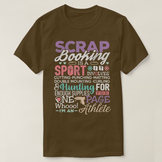 Scrapbook scrapbooking is een sport die grappig is t-shirt (Design voorkant)