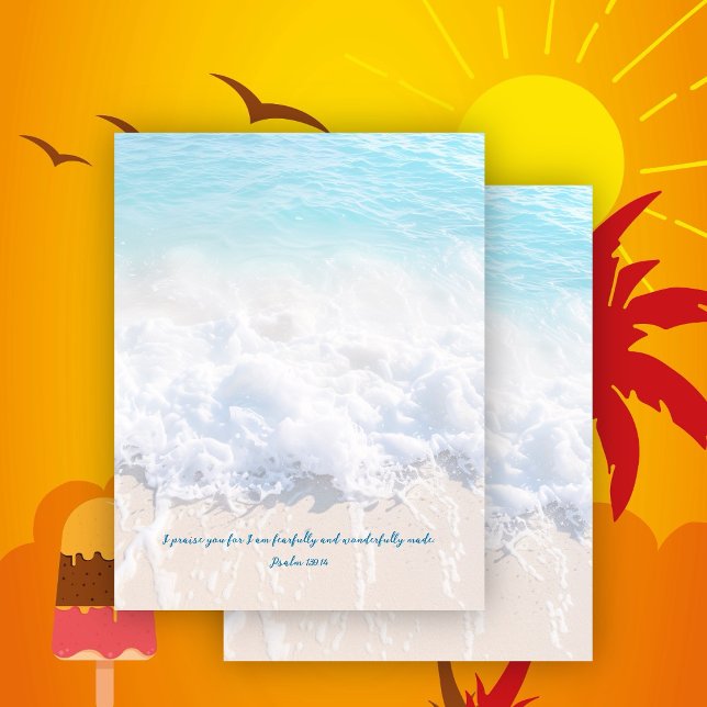 Scrapbook Sea Foam Blue Ocean Custom Paper (Creator heeft geüpload)