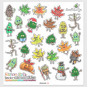 Scrapbook Stickers | Natuur PAL-Collectie | 25 PC (Vel)