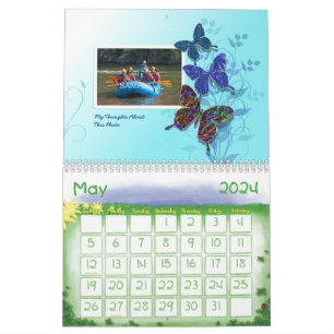 Scrapbook Style Family Photo Elk jaar Agenda Kalender