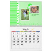 Scrapbook Style Family Photo Elk jaar Agenda Kalender (Mar 2026)