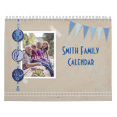 Scrapbook Style Family Photo Elk jaar Agenda Kalender (Hoes)
