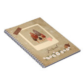 Scrapbook Style Mini Mushrooms Notitieboek (Rechterzijde)