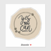 Scrapbook Style Motivation Quote Stickers (Vel)