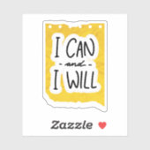 Scrapbook Style Motivation Quote Stickers (Vel)