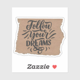 Scrapbook Style Motivation Quote Stickers