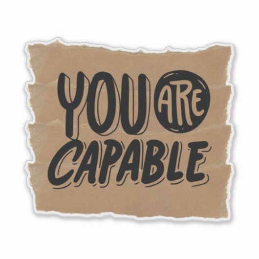 Scrapbook Style Motivation Quote Stickers (Voorkant)