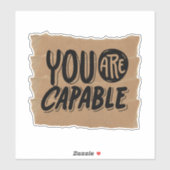 Scrapbook Style Motivation Quote Stickers (Vel)