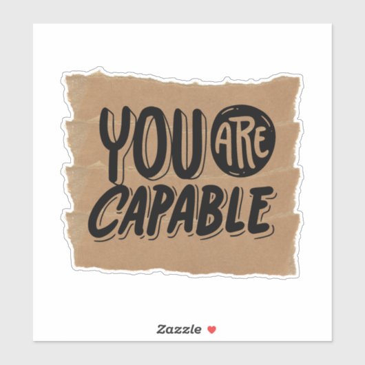 Scrapbook Style Motivation Quote Stickers (Vel)