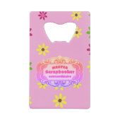scrapbooker creditkaart flessenopener (Voorkant)