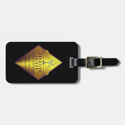 Scrapbooker Diamond "Creative Juices" Bagagelabel (Voorkant horizontaal)