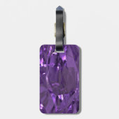 Scrapbooker Paarse Folie Design "Creative Juices" Bagagelabel (Achterkant verticaal)