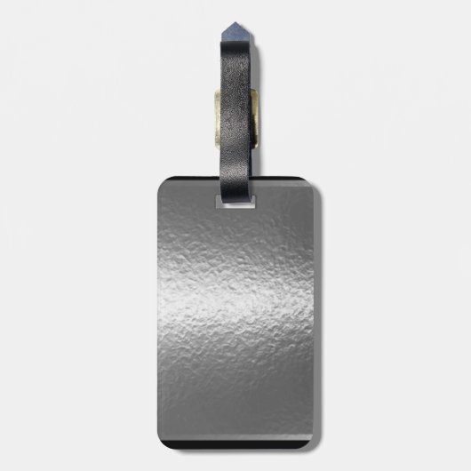 Scrapbooker Silver "Creative Juices" Bagagelabel (Achterkant verticaal)