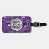 Scrapbooker Silver Medallion ’Cut Past Repat’ Bagagelabel (Voorkant horizontaal)