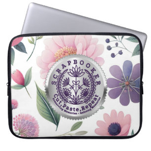 Scrapbookers - knippen, plakken en herhalen laptop sleeve