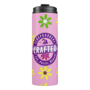 Scrapbookers - knippen, plakken en herhalen thermosbeker