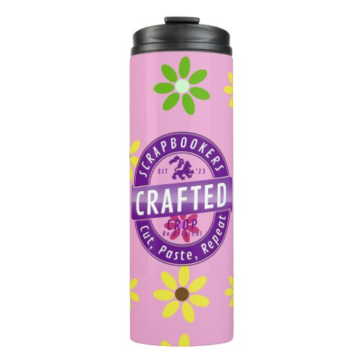 Scrapbookers - knippen, plakken en herhalen thermosbeker (Voorkant)