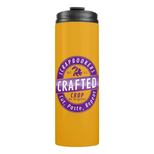 Scrapbookers - knippen, plakken en herhalen thermosbeker (Voorkant)