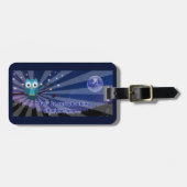 Scrapbookers "Owl be scrapping Al nacht Lang" Bagagelabel (Voorkant horizontaal)