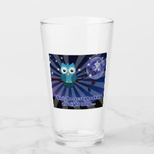 Scrapbookers "Owl be scrapping Al nacht Lang" Glas