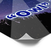 Scrapbookers "Owl be scrapping Al nacht Lang" Poster (Hoek)