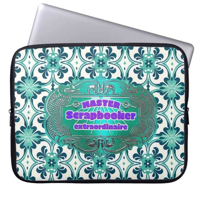 Scrapbookers – Uitstekende Scrapbooker Laptop Sleeve (Voorkant)