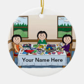 Scrapbooking- 3 vrouwen keramisch ornament (Voorkant)