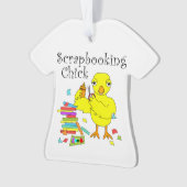 Scrapbooking chick tekst ornament (voorkant)