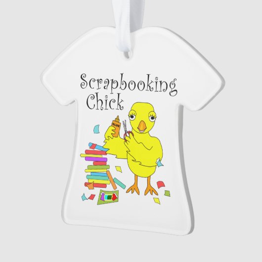 Scrapbooking chick tekst ornament (voorkant)