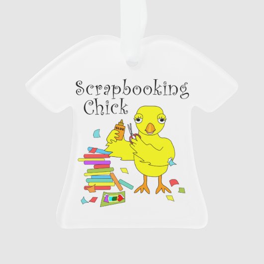 Scrapbooking chick tekst ornament (voorkant)
