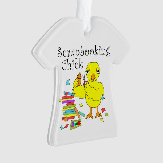 Scrapbooking chick tekst ornament (voorkant)