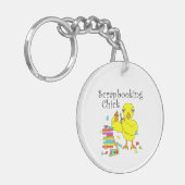 Scrapbooking chick tekst sleutelhanger (Voorkant Links)