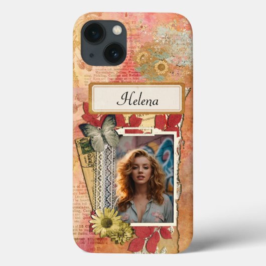  Scrapbooking Collage & Custom Photo Lijst Case-Mate iPhone Case (Achterkant)