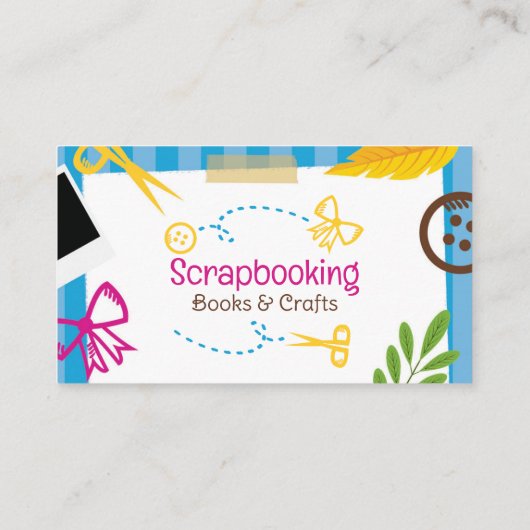 Scrapbooking Crafts Visitekaartje (Achterkant)