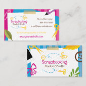 Scrapbooking Crafts Visitekaartje (Voorkant / Achterkant)