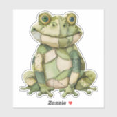 Scrapbooking Frog Sticker (Vel)