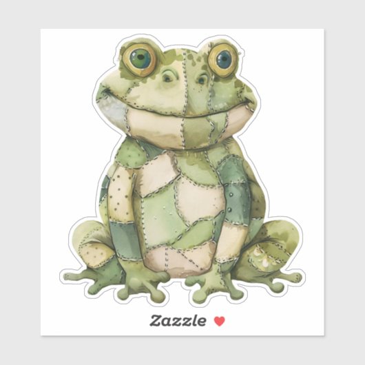 Scrapbooking Frog Sticker (Vel)