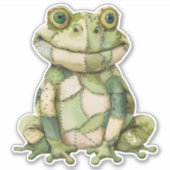 Scrapbooking Frog Sticker (Voorkant)