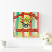 Scrapbooking herinnert me eraan dat het leven goed vierkante klok (Huis)